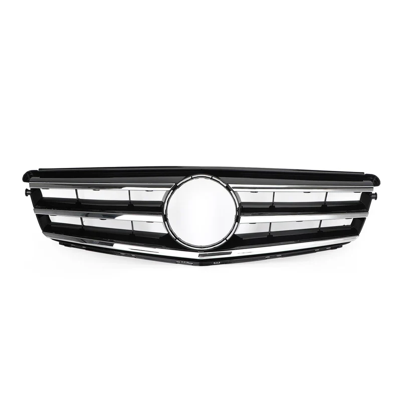 Grille Calandre Avant LED Noire Chromée Benz Classe C W204