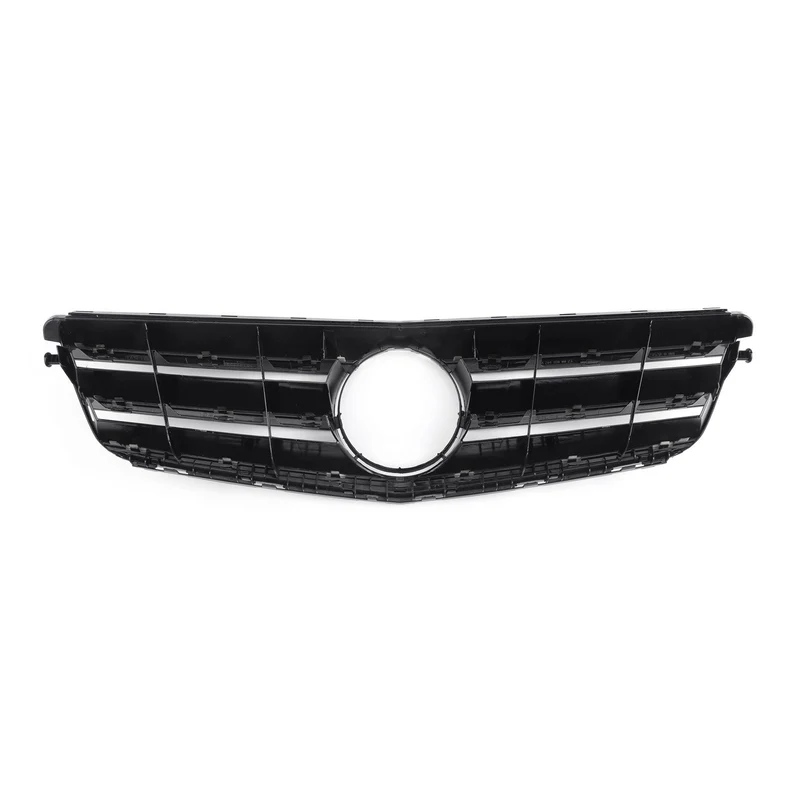 Grille Calandre Avant LED Noire Chromée Benz Classe C W204