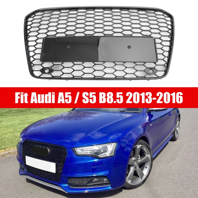 Calandre Avant Audi A5 S5 B8.5 2013-2016 Style Nid D'Abeille