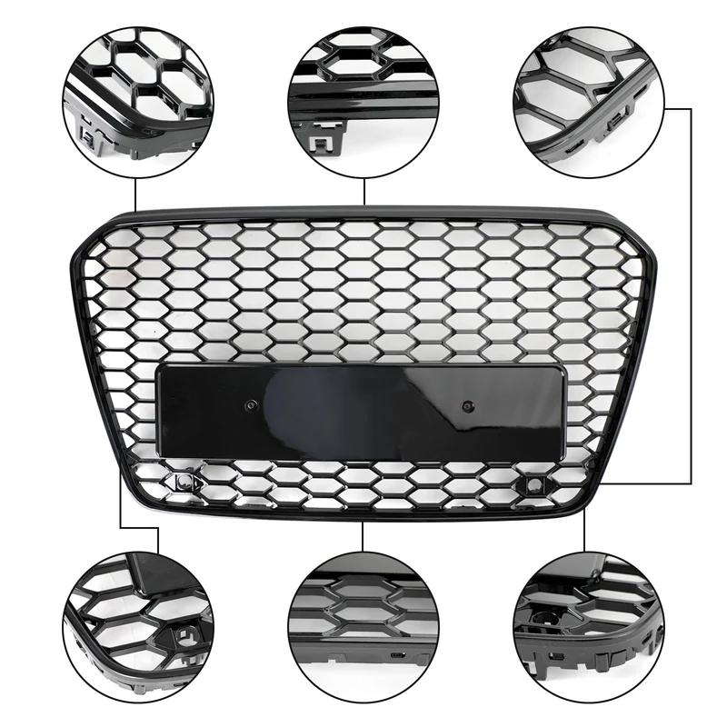 Calandre Avant Audi A5 S5 B8.5 2013-2016 Style Nid D'Abeille