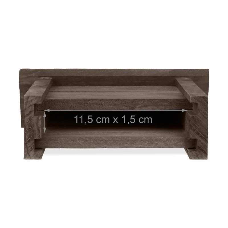 Nichoir à accrocher en bois naturel pour chauves-souris 30 x 20 x 15 cm abri pour élever ses petits en sapin marron 13_0013145