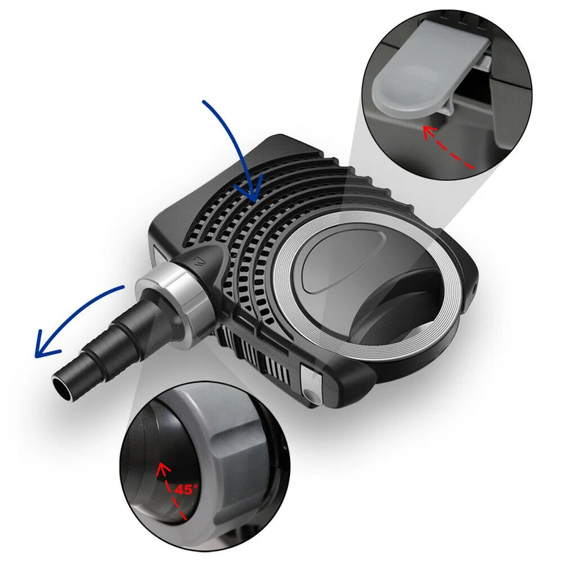 Pompe à eau de bassin filtre filtration cours d'eau eco 4500 litres par heure 30 watts koi 16_0002054