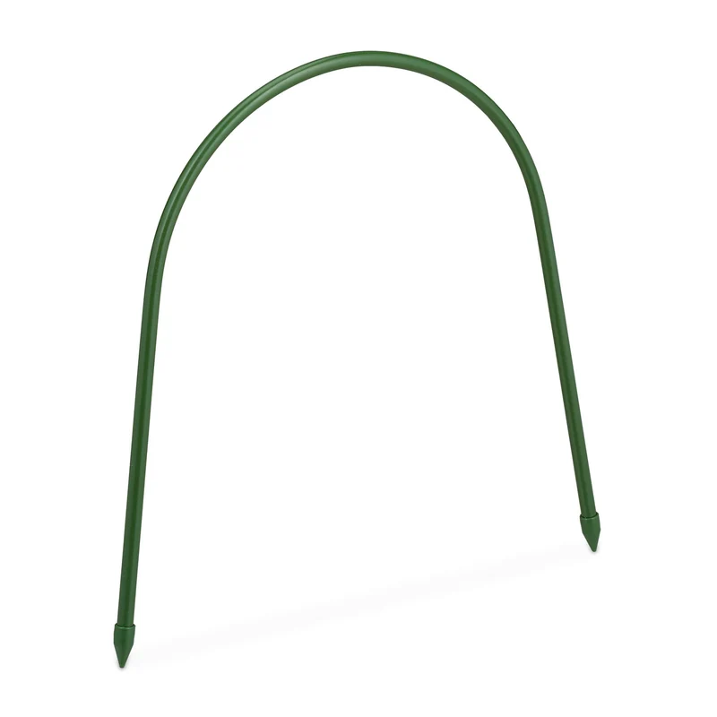 Lot de 6 arches de serre en tunnel résistantes pour potager horticulture 200 x 50 x 50 cm en acier noir 13_0012637
