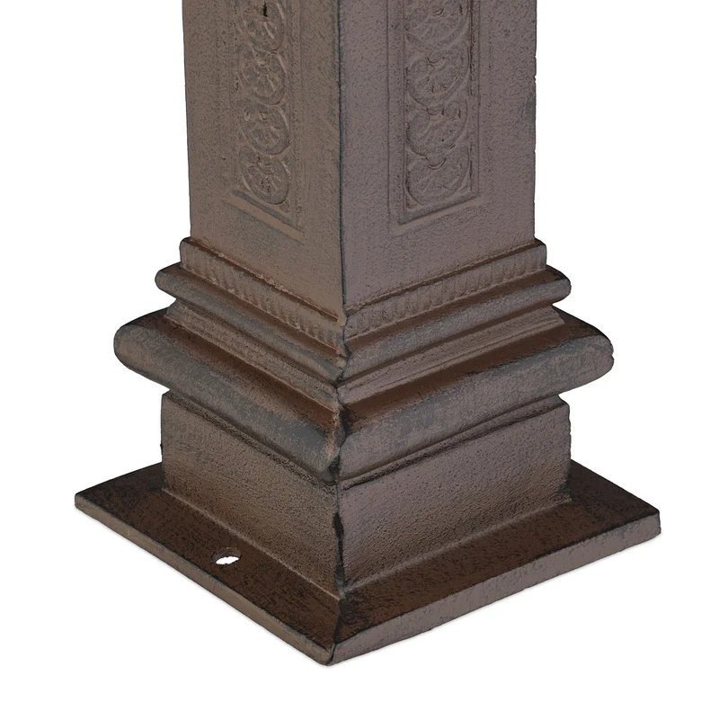 Fontaine de jardin design nostalgique décoration extérieur 47 x 14 x 18,5 cm en fonte d'aluminium blanche 13_0016813