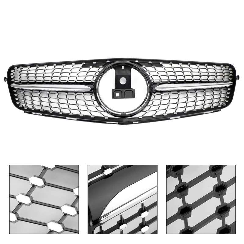 Calandre Avant Noir Chrome Mercedes Classe C W204 2008-2014