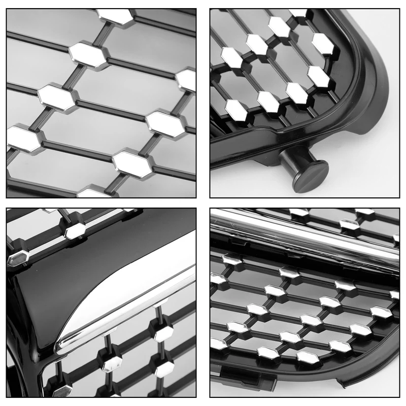 Calandre Avant Noir Chrome Mercedes Classe C W204 2008-2014