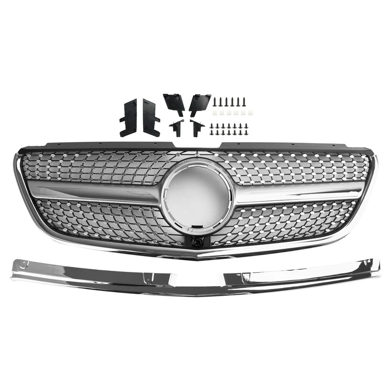 Grille Pare-Chocs Avant Diamant Mercedes Vito W447 2015-2019 GT Style