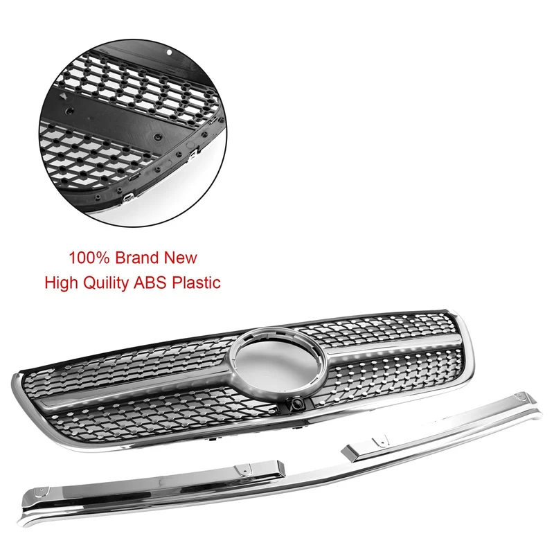 Grille Pare-Chocs Avant Diamant Mercedes Vito W447 2015-2019 GT Style
