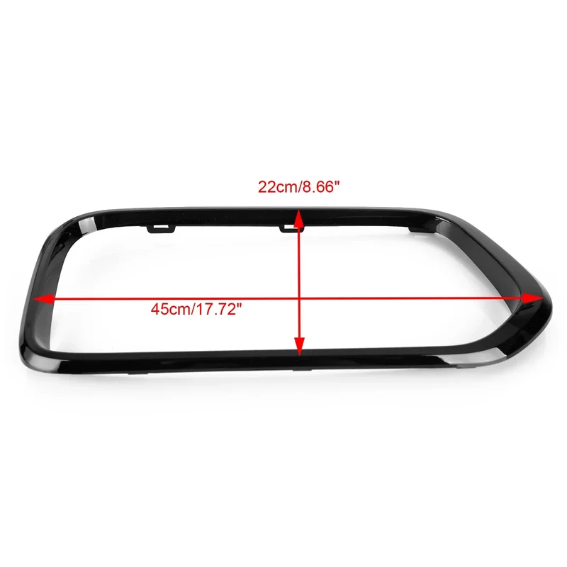 Garniture Cadre Calandre Pare-Chocs Avant BMW X2 F39 2018-2021 Noir