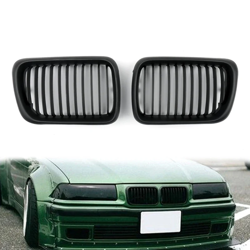Grille Calandre Avant BMW E36 M3 1997-1999 Noire Mate