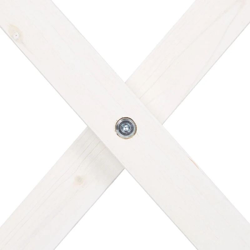 Table pliante d'appoint extérieure 80 x 60 x 70 cm pratique et flexible style contemporain en bois blanc 13_0011260