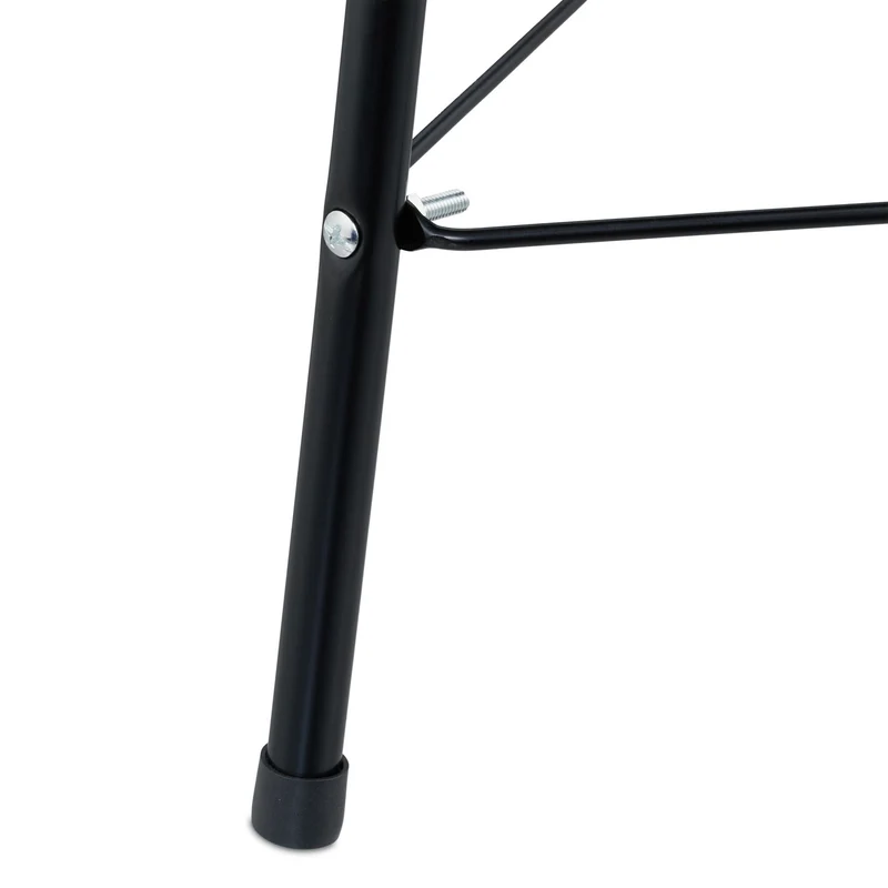Barbecue charbon rond jardin 37 cm surface de cuisson pour 3 personnes design léger en acier noir 13_0016757