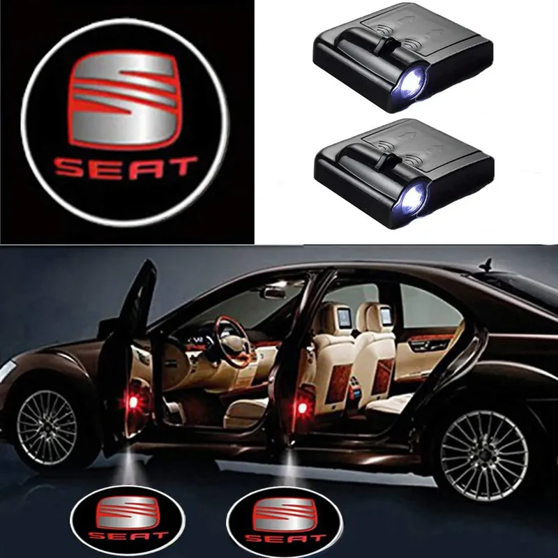 2X Projecteur LED Logo de Porte pour Voiture SEAT