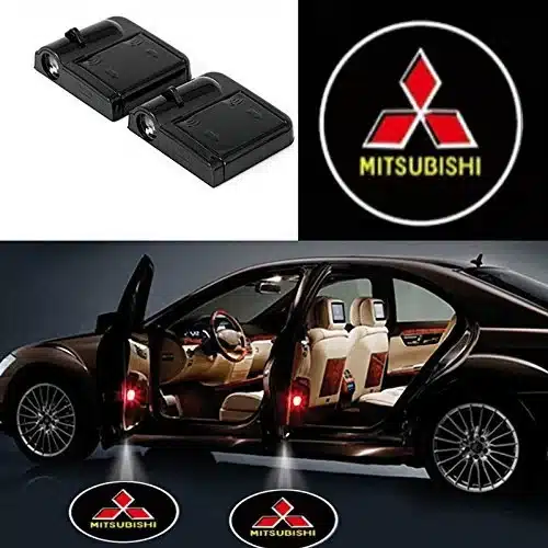 Projecteurs de porte LED Mitsubishi Lot 2 logo projeté au sol