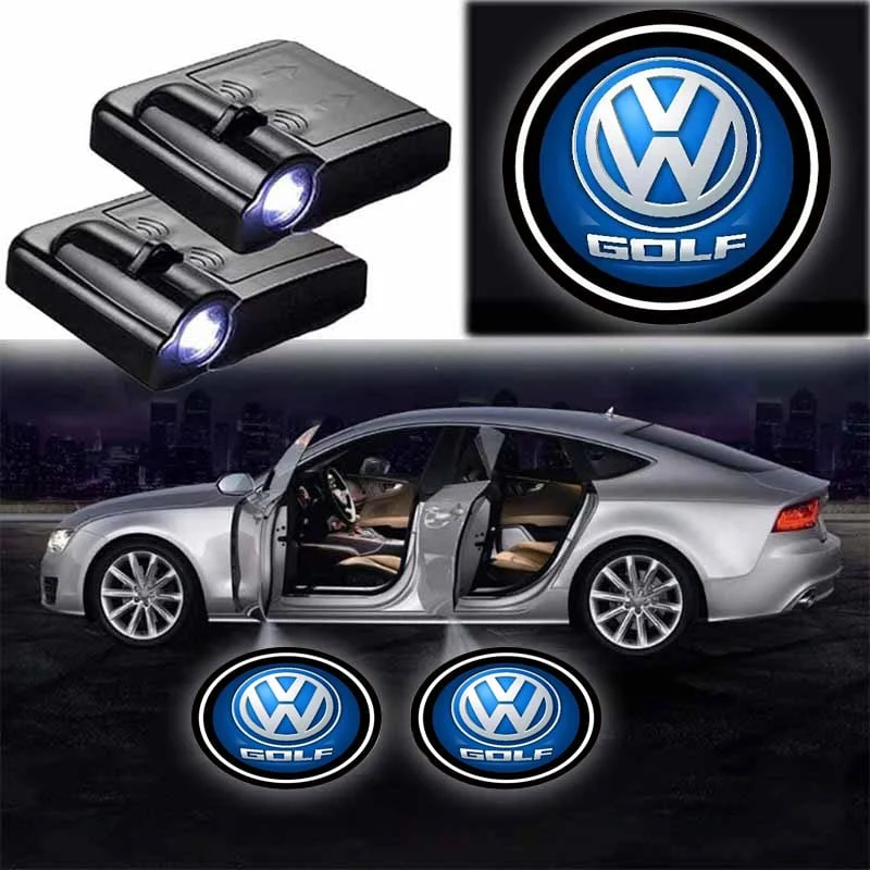 2x projecteurs LED sans fil Golf pour portières avec logo