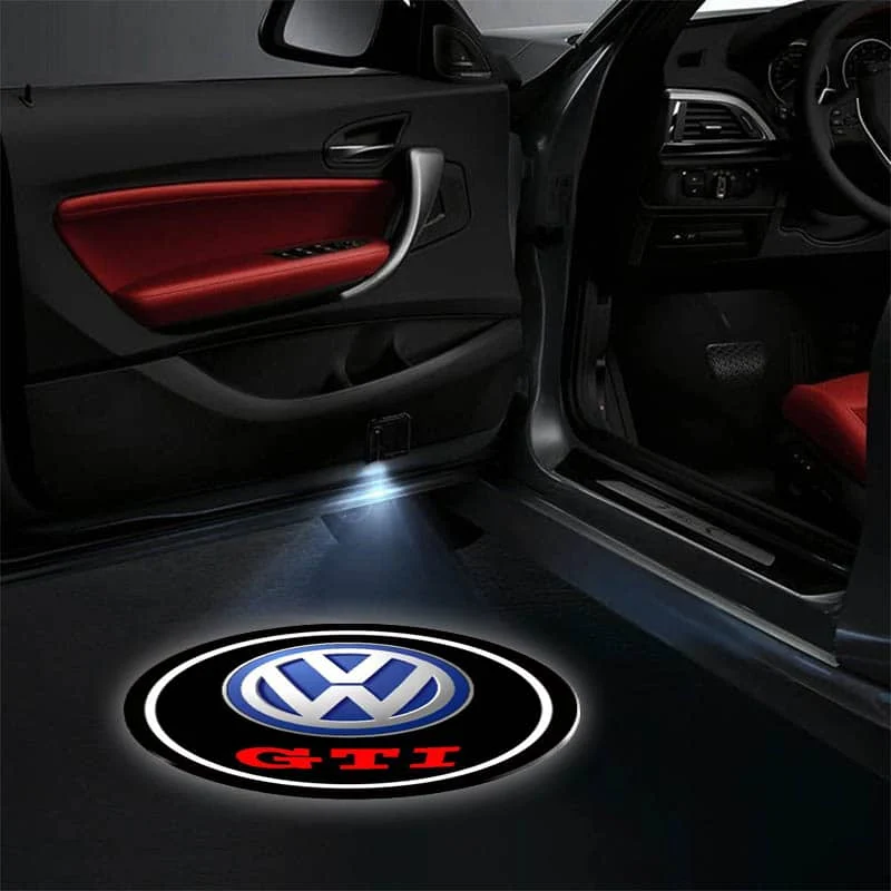 2x Projecteurs LED GTI pour Portes de Voiture Sans Fil