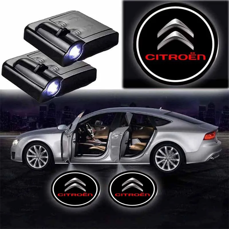 Projecteurs de porte LED Citroën sans fil 2 pièces