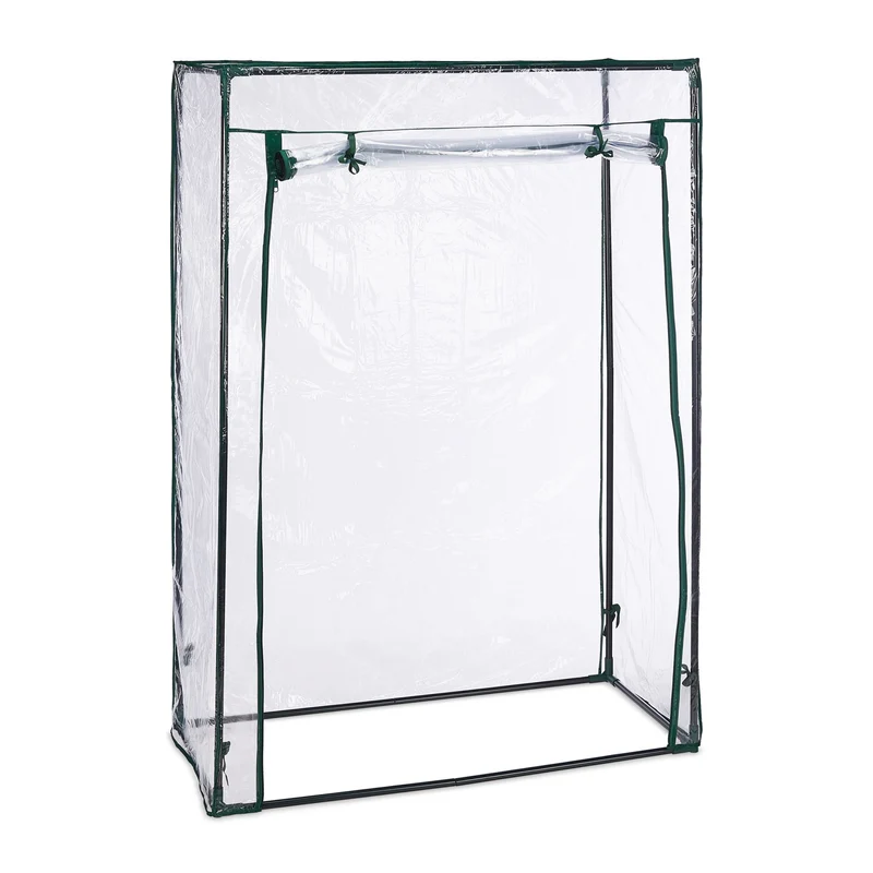 Serre de tomates jardin compacte 150 x 100 x 50 cm aération optimale protection plantes en PVC transparent 13_0011252