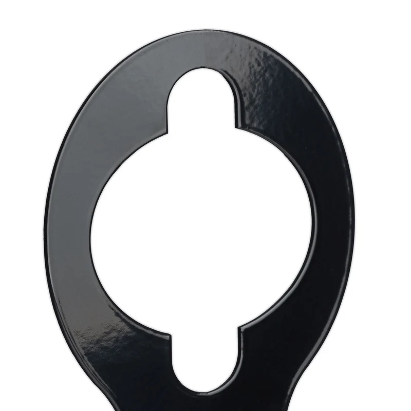 Lot de 2 supports pour tuyau d'arrosage accroche mur jardin rangement pratique en fer poudré noir 13_0014005