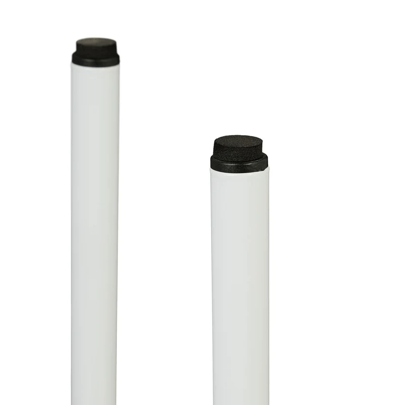 Lot de 2 porte-plantes réglable pratique design sobre intérieur 31 x 26-37 x 26-37 cm en fer noir 13_0014081
