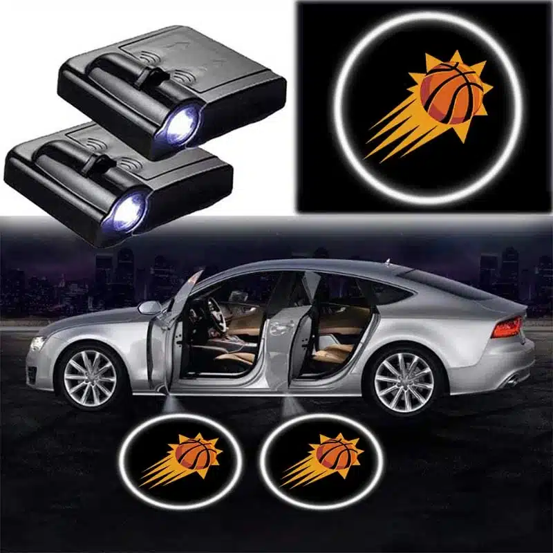 Kit 2x Projecteurs LED Logo Phoenix Suns Pour Portes Voiture