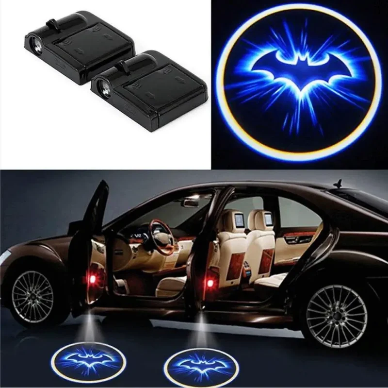 Projecteurs de porte LED Batman sans fil 2 pièces