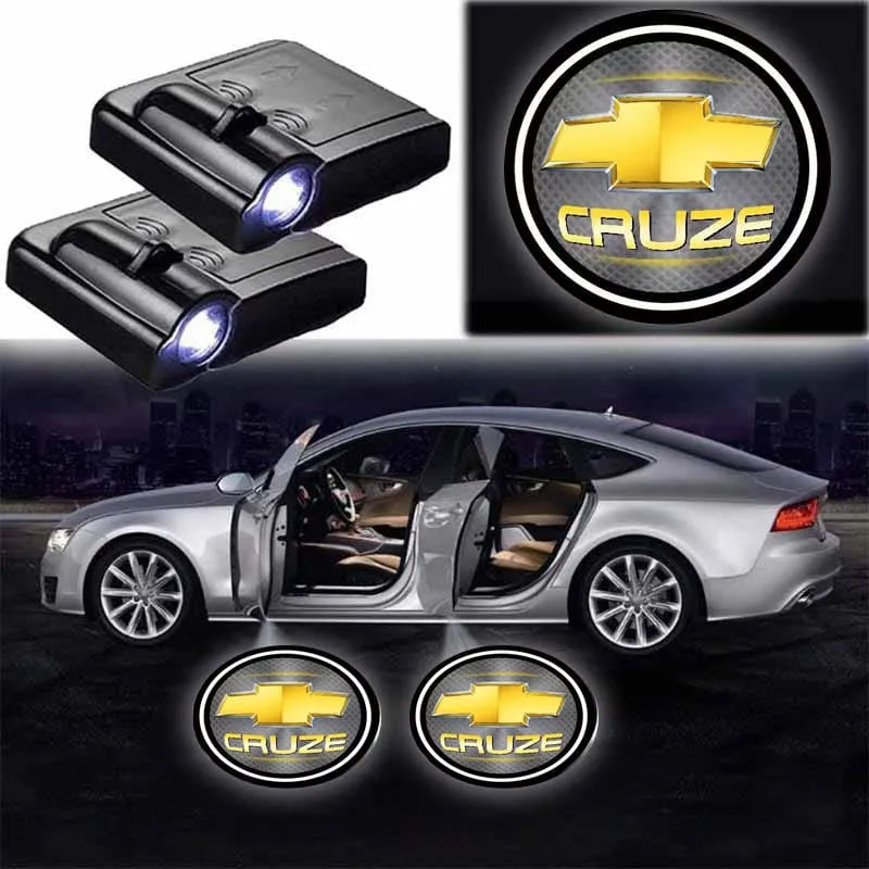Projecteurs de porte LED Chevrolet Cruze sans fil 2 pièces