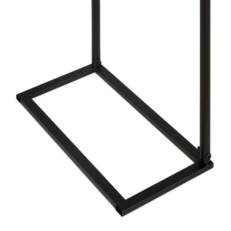 Arche de jardin décorative en métal noir 200 x 100 x 50 cm pour plantes et fleurs élégantes en acier noir 13_0016823