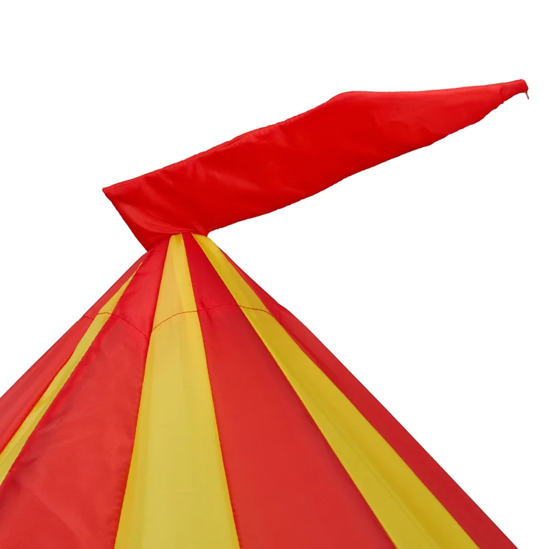 Tente pour enfants chapiteau intérieur extérieur 200 x 140 x 140 cm pratique pliable ambiance cosy en polyester rouge 13_0017399