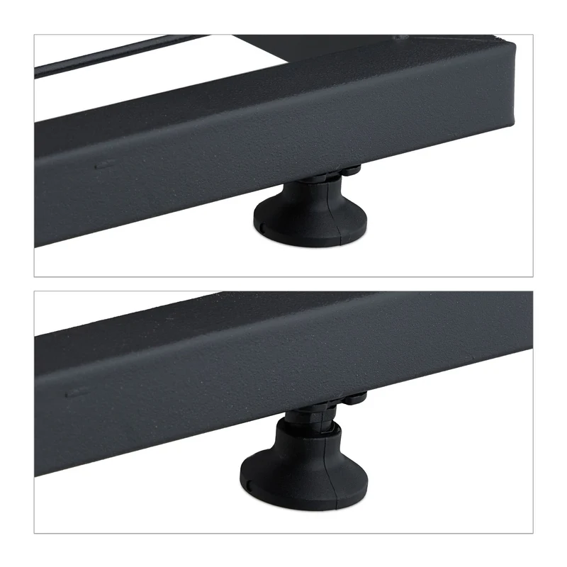 Étagère à plantes moderne escalier aménagement terrasse 85 x 30 x 25 cm en métal noir 13_0014882