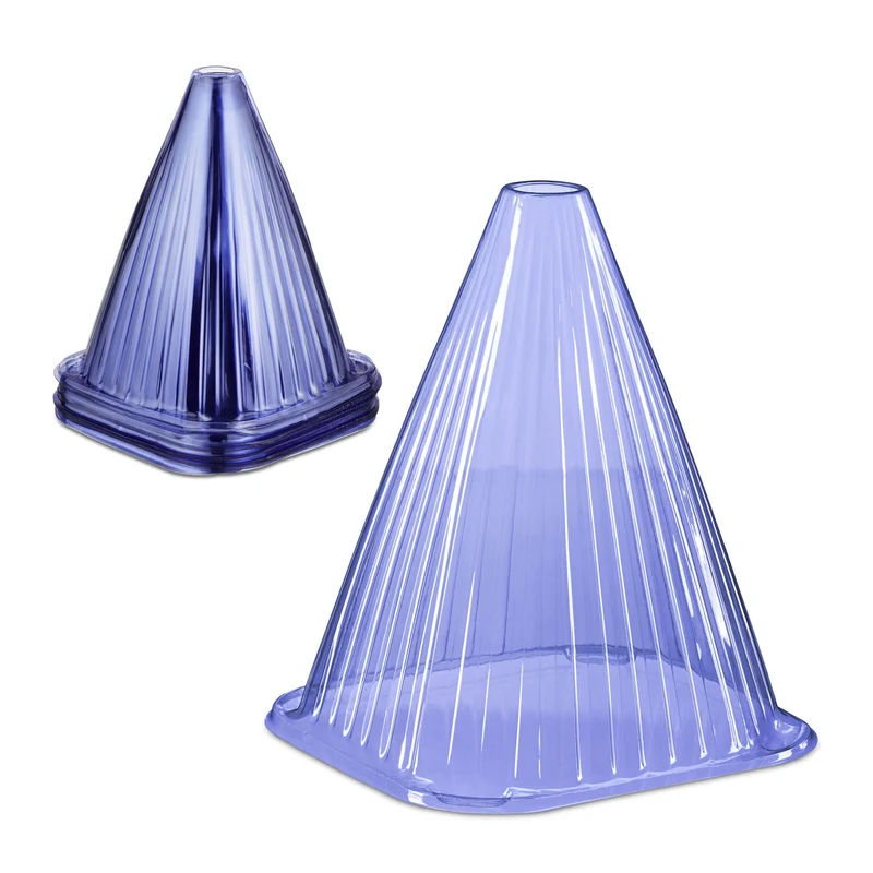 Lot de 32 cloches à salade pour jeunes plantes protection contre le gel et les nuisibles en PVC violet 13_0014391