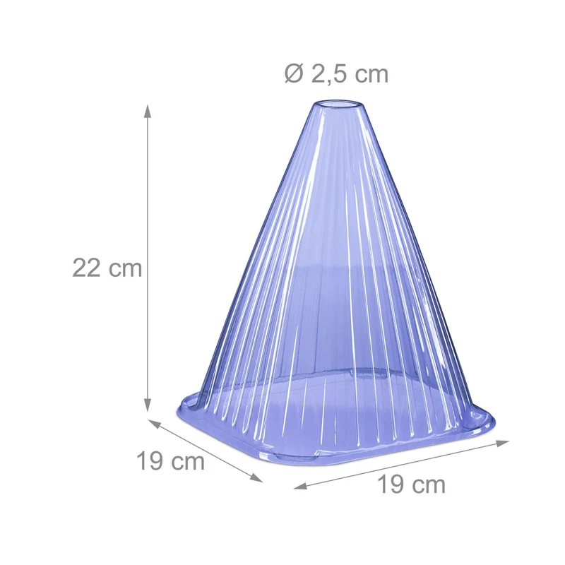 Lot de 32 cloches à salade pour jeunes plantes protection contre le gel et les nuisibles en PVC violet 13_0014391