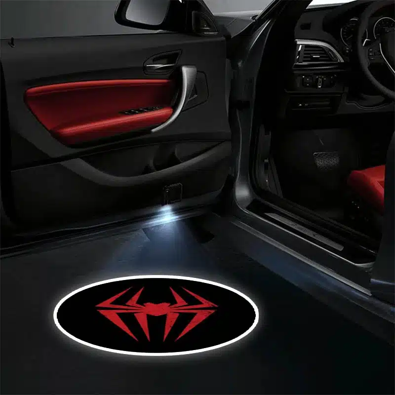 2x Projecteurs de porte LED Marvel Spiderman pour voiture