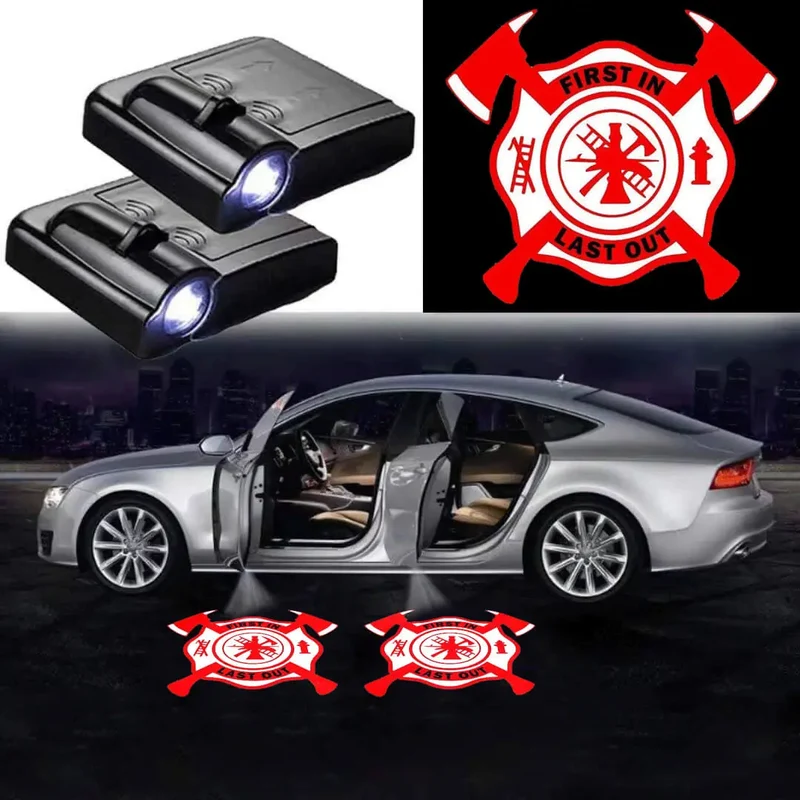 2X Projecteurs LED de Porte Logo First In Last Out