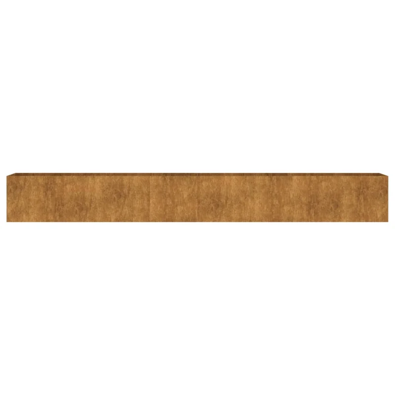 Jardinière bac lit surélevé plantes fleurs terrasse jardin de jardin 360 x 40 x 40 cm acier corten marron 02_0039437