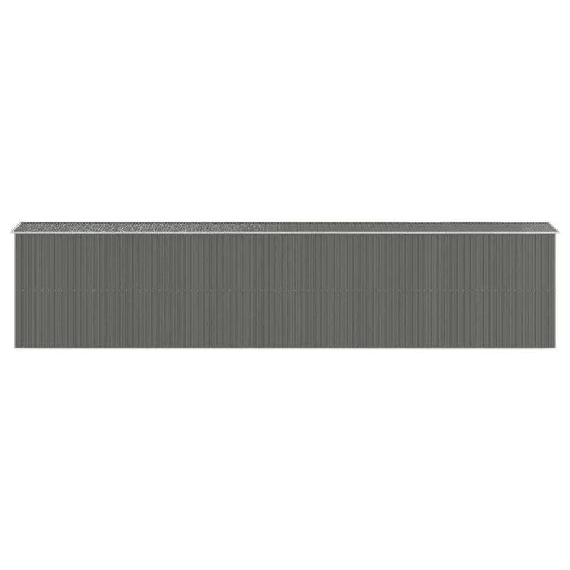 Abri de jardin cabane cabanon maison de stockage remise extérieur hangar outils robuste clair 192 x 938 x 223 cm acier galvanisé gris 02_0022264