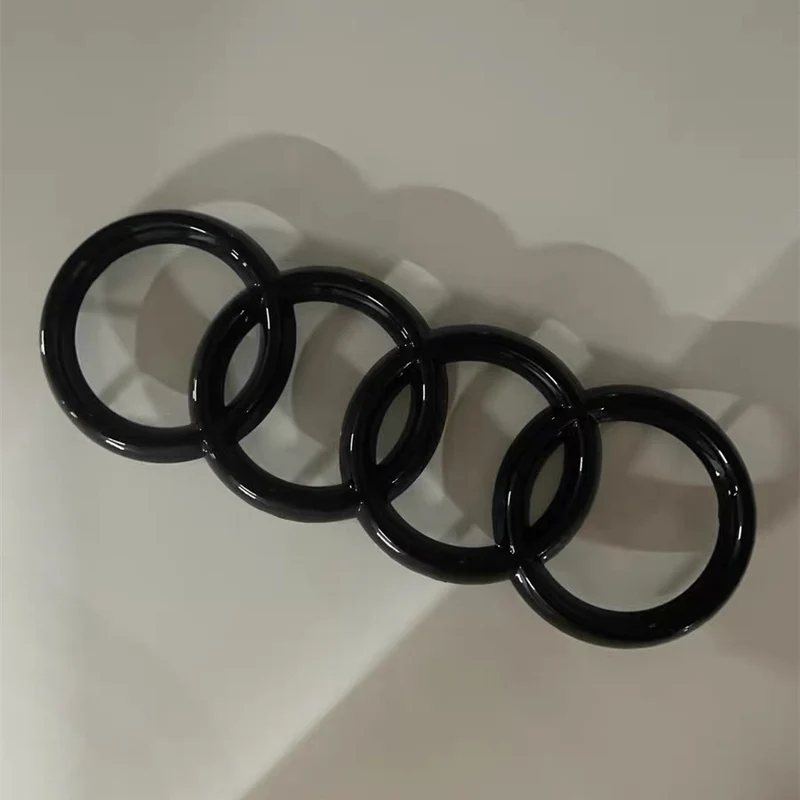Emblème Audi Lumineux Calandre LED Noir Chromé Dynamique 4 Anneaux