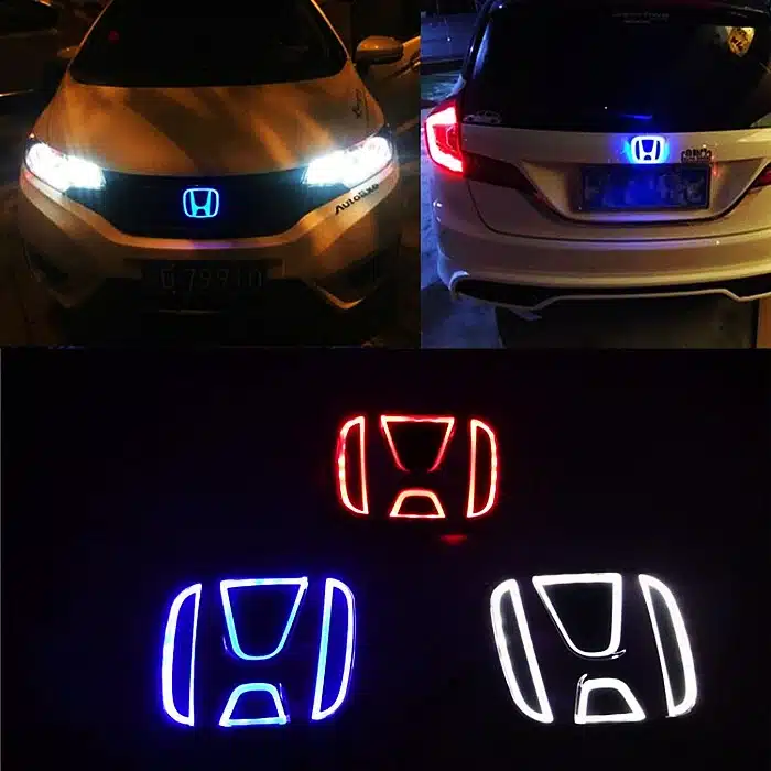 Emblème Honda Lumineux LED bicolore pour calandre et coffre