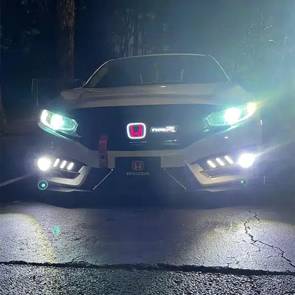 Emblème Honda Lumineux LED bicolore pour calandre et coffre