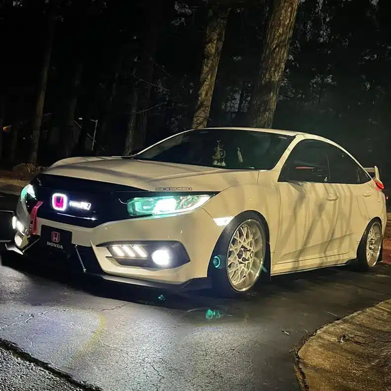 Emblème Honda Lumineux LED bicolore pour calandre et coffre
