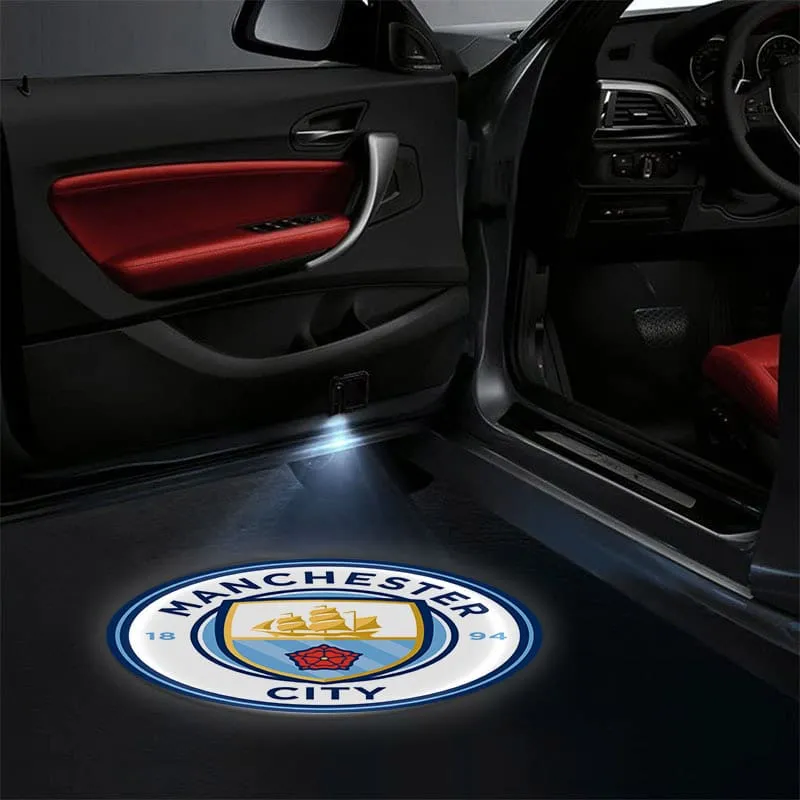 Projecteurs de porte LED Manchester City sans fil 2 pièces