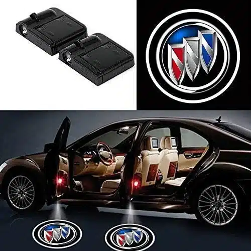 2x Projecteurs de Porte LED sans fil pour Buick projetés