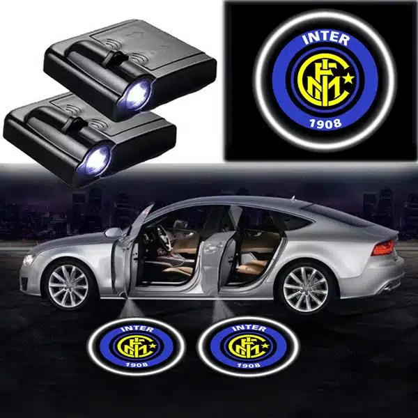 Projecteur de Porte LED Inter Milan - Pack 2 Logo Projetés