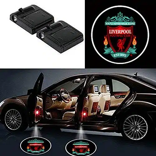 2x Projecteurs de Porte LED Logo Liverpool, Projection Haute Définition