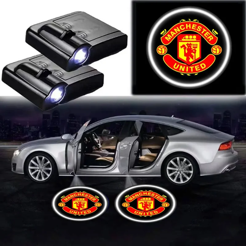 2x Projecteurs de Porte LED Manchester United Projection Logo