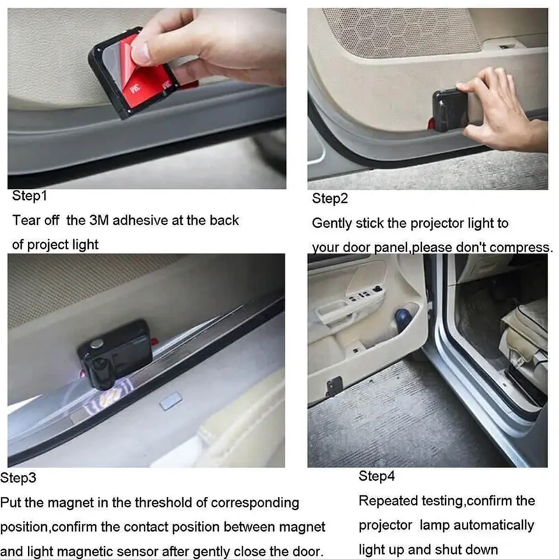 Projecteur de porte LED Renault 2x, logo projeté sans fil