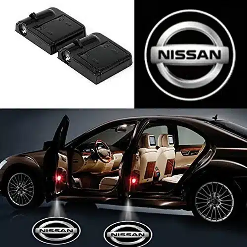 Projecteurs de porte LED logo Nissan sans fil 2 pièces
