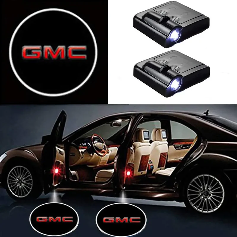 Projecteurs de porte LED GMC sans fil 2 pièces