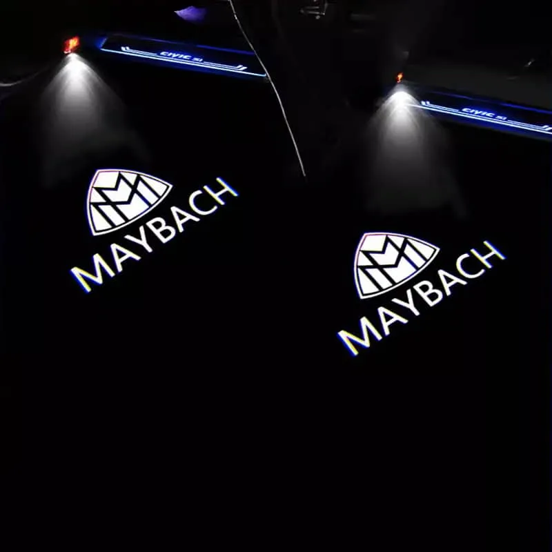 Projecteurs LED de Portière Maybach — Projection Logo HD, Paire