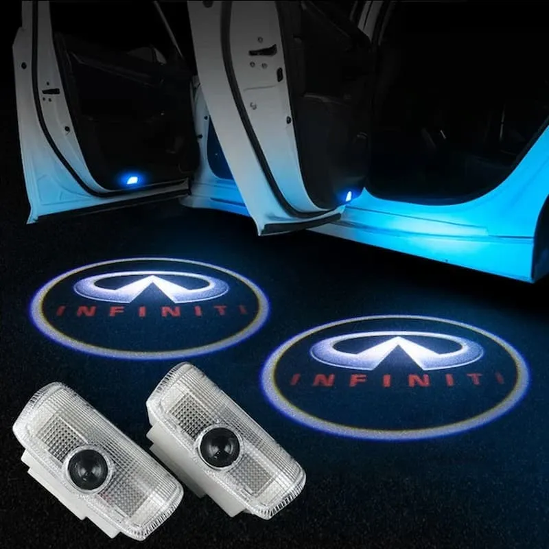 2x Lampes LED Projecteur Logo Infiniti pour Portes de Voiture